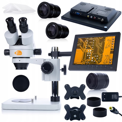 Microscopio stereo trinoculare - microscopio,